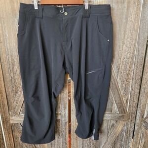 Bontrager Pants Womens Size 2XL Black Cropped Capri Commuting Knicker Activewear
